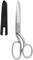 8" Professional Heavy Duty Tailor Fabric Scissors, Dressmaker Sewing Classic Stainless Steel Ultra Sharp Forged Shears, Bent
